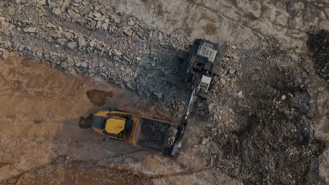 Aerial construction-progress footage from South Coast in July 2026