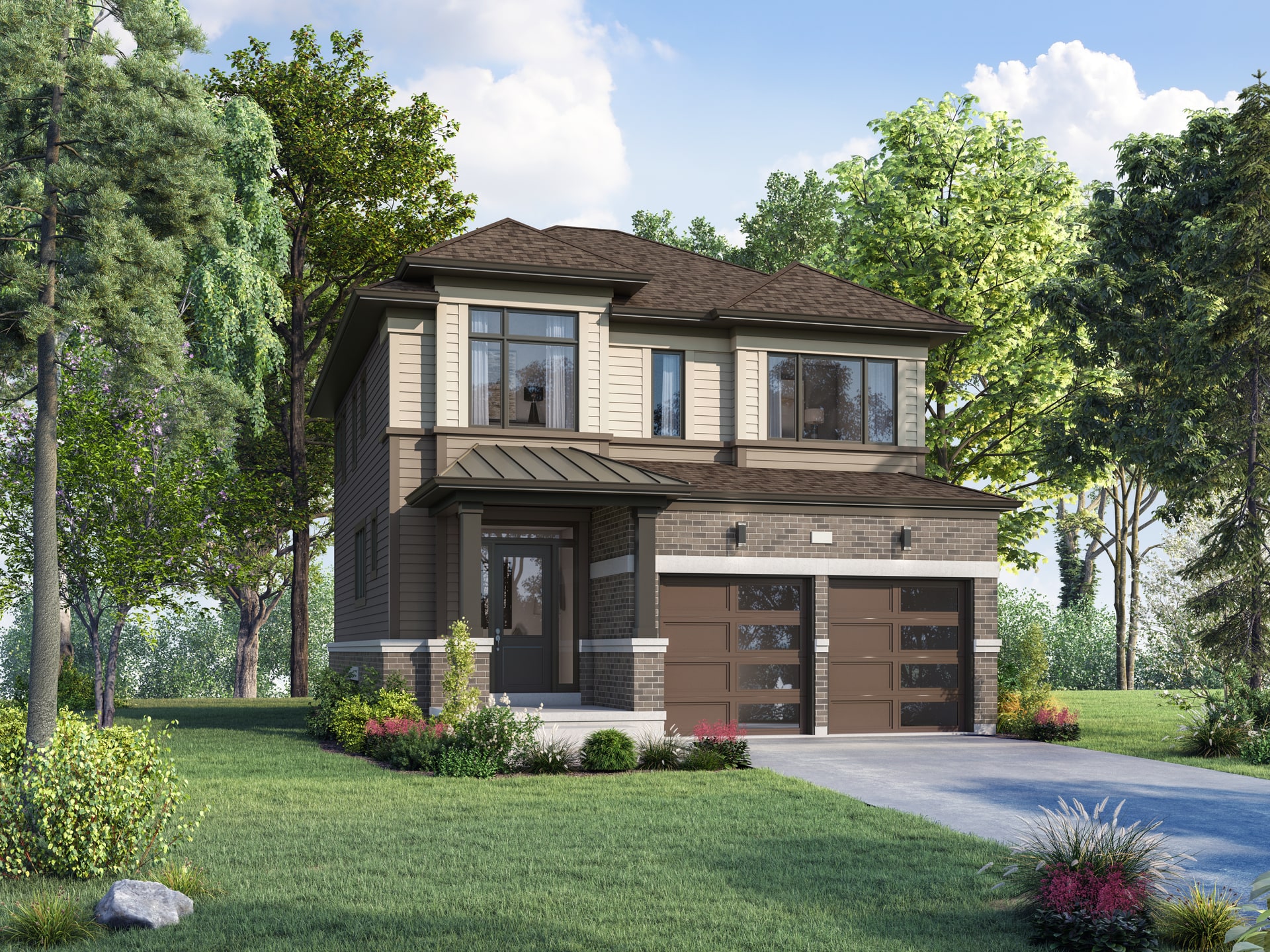 Artist’s rendering of a two-storey detached home at South Coast.